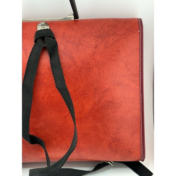 VINTAGE - 90s Faux Leather School Bag Messenger Bag Peanuts Gang 21st Birthday - Picture 9 of 10